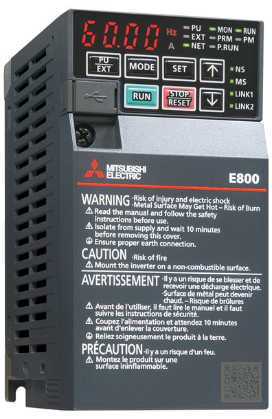 Mitsubishi Electric Automation, Inc. Releases FR-E800 Series Variable Frequency Drive